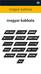 Mobile Screenshot of magyarkabbala.info